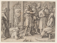 KG 01749
<br/>
Jozef vertelt zijn droom aan Jacob
<br/>
<em>Leyden, Lucas van (1494-1533)</em>